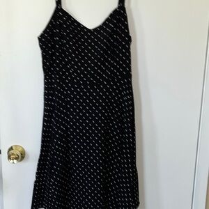 Old Navy Black Polka Dot Slip Dress